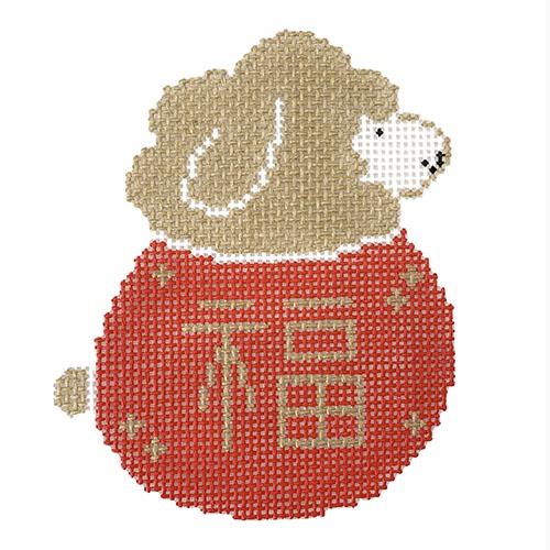 Year of the Sheep Painted Canvas Audrey Wu Designs 