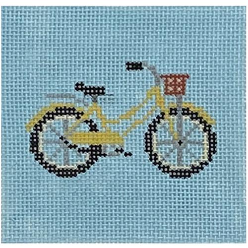 Yellow Bicycle TMC Painted Canvas The Meredith Collection  - 1