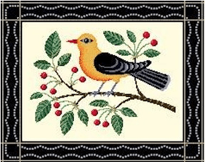 Yellow Bird Painted Canvas Birds of a Feather  - 1