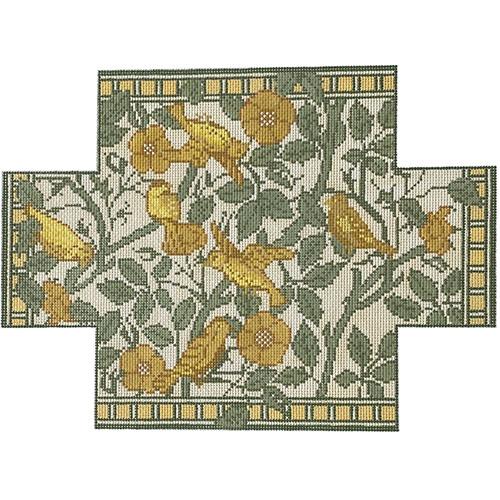 Yellow Birds Brick Cover Painted Canvas Whimsy & Grace - 1