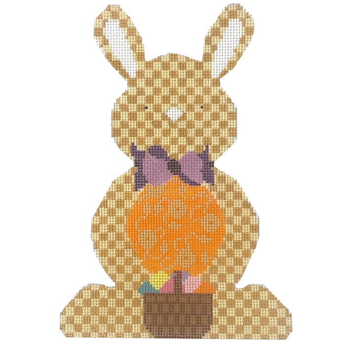 Yellow Bunny Painted Canvas NeedleDeeva 

