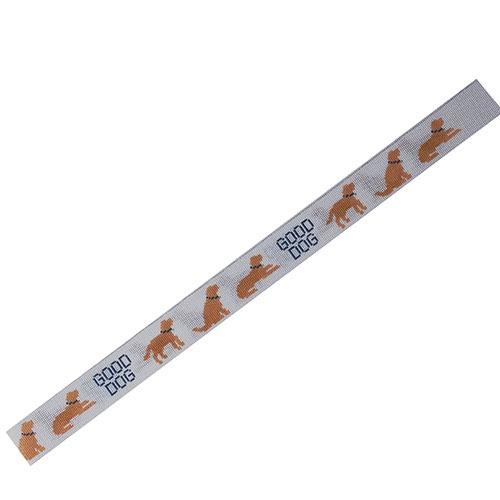 Yellow Lab Belt Painted Canvas Silver Needle 
