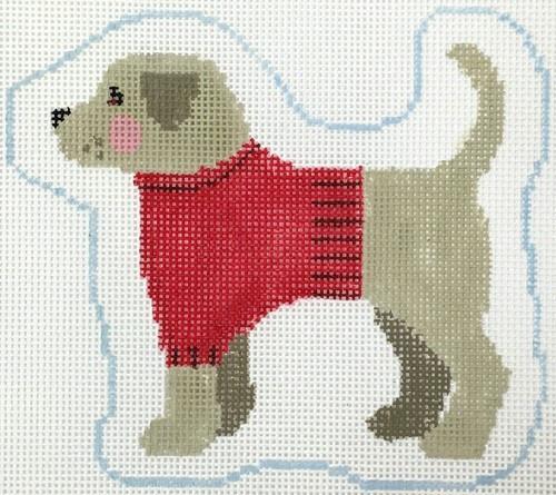 Yellow Lab Profile Painted Canvas Kathy Schenkel Designs  - 1
