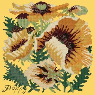 Yellow Poppy Needlepoint Kit Kits Elizabeth Bradley Design Sunflower Yellow 
