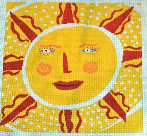 Yellow Sun Painted Canvas Birds of a Feather 