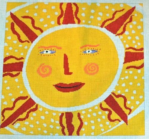 Yellow Sun Painted Canvas Birds of a Feather  - 1