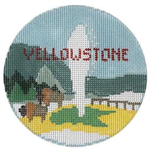 Yellowstone Painted Canvas Kathy Schenkel Designs 