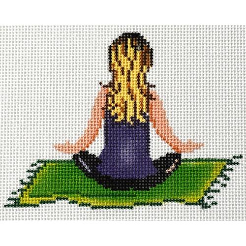 Yoga Girl (Patti Mann) Painted Canvas Patti Mann 
