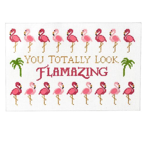 You Look Flamazing Painted Canvas Kimberly Ann Needlepoint 