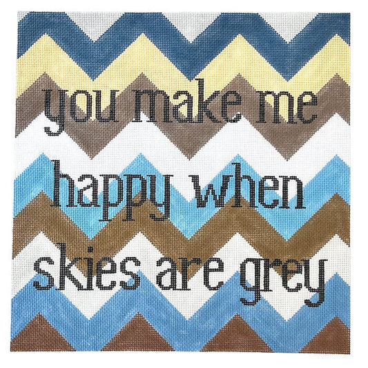 You Make Me Happy Painted Canvas Colors of Praise 