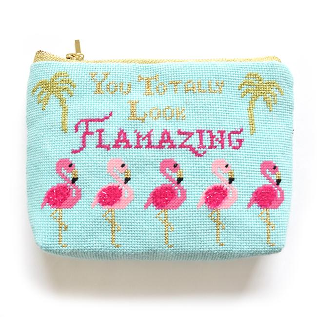 You Totally Look Flamazing Painted Canvas Kimberly Ann Needlepoint 