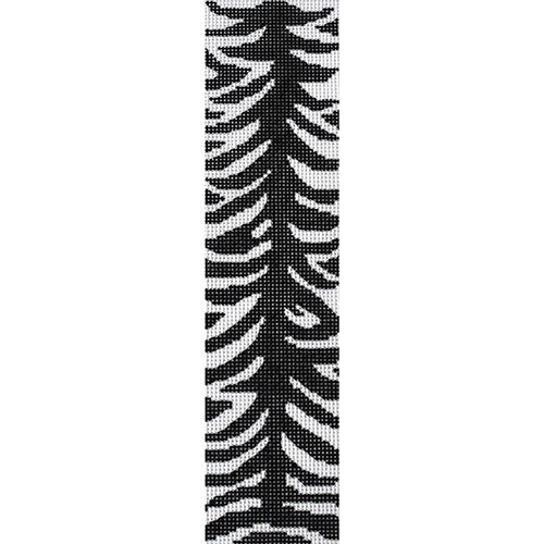 Zebra Bookmark Painted Canvas J. Child Designs 