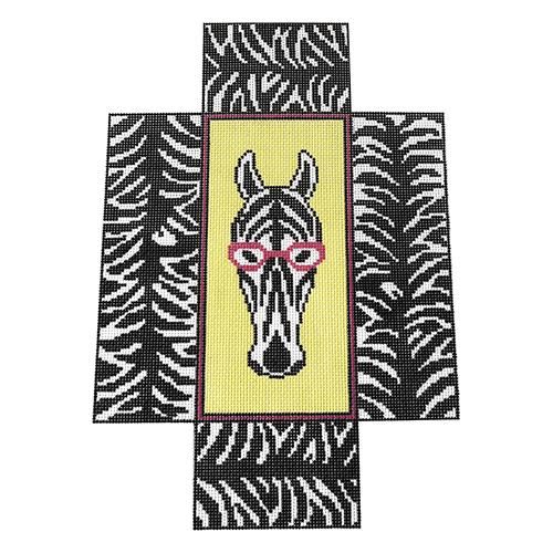 Zebra Brick Cover Painted Canvas J. Child Designs  - 1