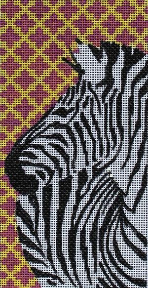 Zebra Eyeglass Case Painted Canvas Colors of Praise  - 1