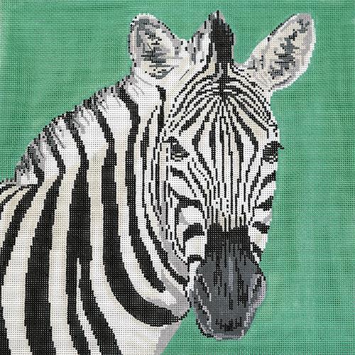 Zebra Painted Canvas The Meredith Collection  - 1
