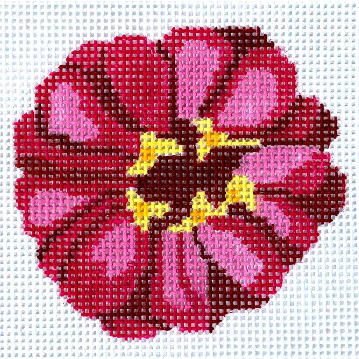 Zinnia Coasters #4 Painted Canvas Jean Smith  - 1