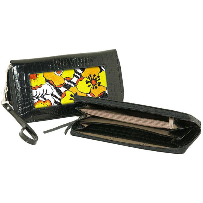 Zip-Top Wallet - Alligator Black Leather Goods Lee's Leather Goods 